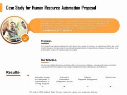 Case Study For Human Resource Automation Proposal Ppt File Format Ideas