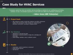 Case study for hvac services ppt powerpoint presentation gallery model