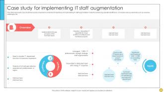 Case Study For Implementing It Staff Augmentation