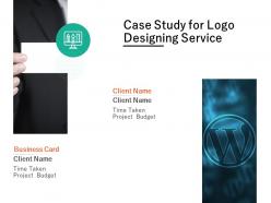 Case study for logo designing service ppt powerpoint presentation