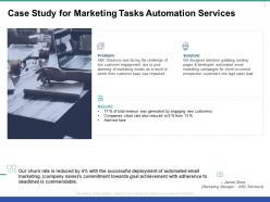 Case Study For Marketing Tasks Automation Services Ppt Powerpoint Presentation Ideas