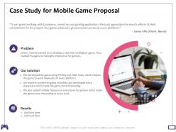 Case study for mobile game proposal phenomenal success ppt powerpoint presentation templates