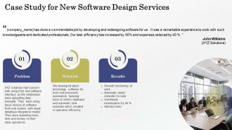 Case study for new software design services ppt slides example