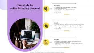 Case Study For Online Branding Proposal Ppt Slides Background Images
