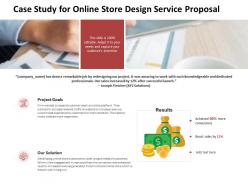 Case study for online store design service proposal ppt powerpoint show