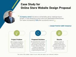 Case study for online store website design proposal ppt file aids