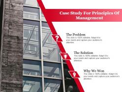 Case study for principles of management ppt slide design