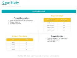 Case study for process change proposal ppt show example
