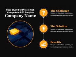 Case study for project risk management ppt template