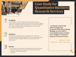 Case study for quantitative business research services ppt inspiration