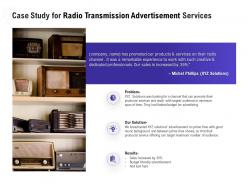 Case study for radio transmission advertisement services ppt example file