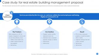 Case Study For Real Estate Building Management Proposal Ppt File Background Images