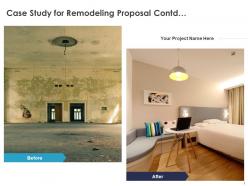 Case study for remodeling proposal contd c1086 ppt powerpoint presentation gallery slides