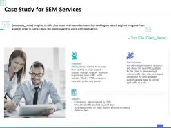 Case study for sem services ppt powerpoint presentation inspiration graphics