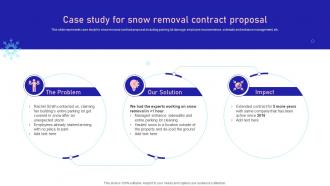 Case Study For Snow Removal Contract Residential Snow Removal Services Proposal