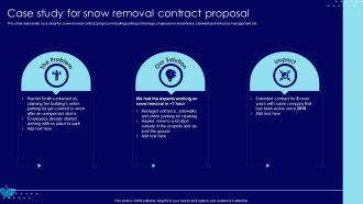 Case Study For Snow Removal Contract Snow Plowing Services Contract Proposal