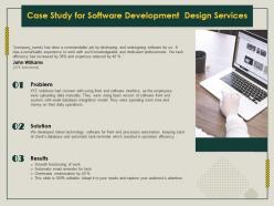Case study for software development design services ppt demonstration