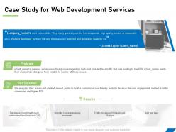 Case study for web development services ppt powerpoint presentation file example