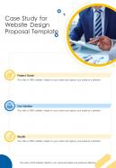 Case Study For Website Design Proposal Template One Pager Sample Example Document