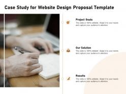 Case study for website design proposal template ppt powerpoint gallery