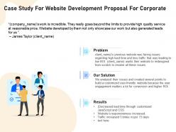 Case study for website development proposal for corporate ppt file formats