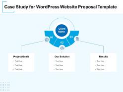 Case study for wordpress website proposal template ppt powerpoint presentation example