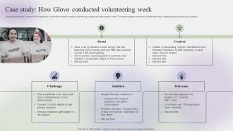 Case Study How Glovo Conducted Volunteering Week Steps To Create Effective Strategy SS V