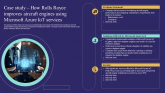 Case Study How Rolls Royce Improves Aircraft Engines Unlocking Potential Of Aiot IoT SS