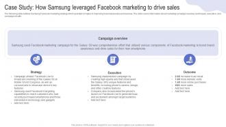 Case Study How Samsung Leveraged Facebook Driving Web Traffic With Effective Facebook Strategy SS V