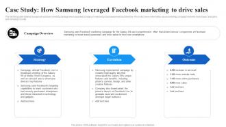 Case Study How Samsung Leveraged Facebook Marketing Facebook Advertising Strategy SS V