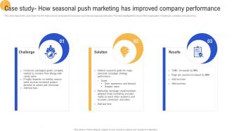 Case Study How Seasonal Push Marketing Advertisement Campaigns To Acquire Mkt SS V