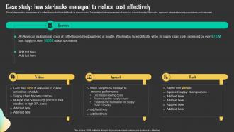 Case Study How Starbucks Managed Driving Business Results Through Effective Procurement
