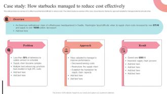 Case Study How Starbucks Managed To Reduce Cost Effectively Supplier Negotiation Strategy SS V