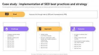 Case Study Implementation Of Seo Best Practices And Strategy B2b E Commerce Platform Management