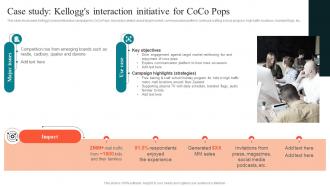 Case Study Kelloggs Interaction Initiative For Using Experiential Advertising Strategy SS V