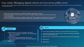 Case Study Managing Citizens Services Digital Services Playbook For Technological Advancement