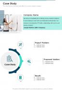Case Study Market Analysis Proposal One Pager Sample Example Document