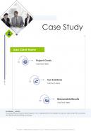 Case Study Marketing Strategy Proposal One Pager Sample Example Document
