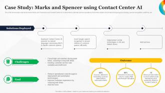 Case Study Marks And Spencer Using Contact How To Use Google AI For Your Business AI SS