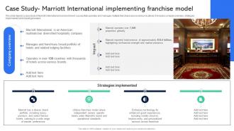 Case Study Marriott International Implementing Guide For Establishing Franchise Business