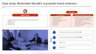 Case Study Mcdonalds Mccafes Successful Brand Extension Apple Brand Extension