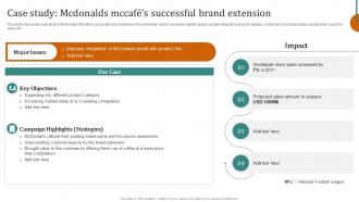 Case Study Mcdonalds Mccafes Successful Brand Launching New Products Through Product Line Expansion