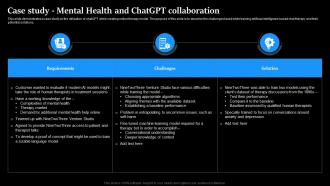 Case Study Mental Health And ChatGPT Collaboration Regenerative Ai