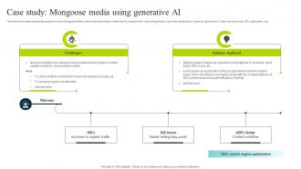 Case Study Mongoose Media Using Generative Ai How To Use Chatgpt AI SS V