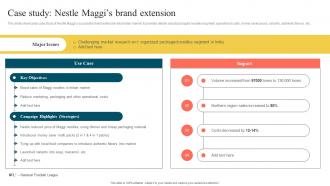 Case Study Nestle Maggis Brand Extension Stretching Brand To Launch New Products