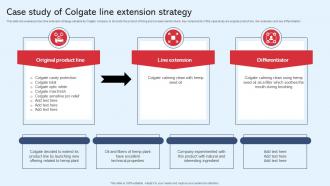 Case Study Of Colgate Line Extension Strategy Diversification In Business To Expand Strategy SS V