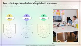 Case Study Of Organizational Cultural Change In Healthcare Company