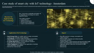 Case Study Of Smart City With IoT Revolution In Smart Cities Applications IoT SS