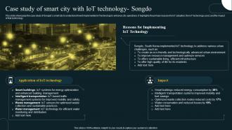 Case Study Of Smart IoT Revolution In Smart Cities Applications IoT SS