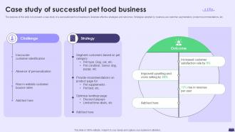 Case Study Of Successful Pet Food Business Ppt Slides